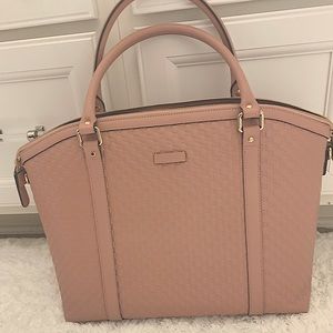 Authentic Gucci Pink Guccissima Leather Large Bag w/shoulder strap